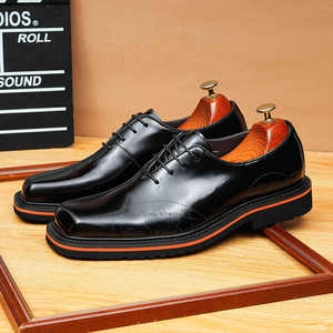 <b>Extravagance</b> British Casual Style High Quality Men <b>Dress</b> Shoes Oxfords Fashion New Men Genuine Leather Wedding Shoes - Product Image 3