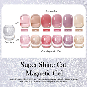 BORN PRETTY-<span class=keywords><strong>Vernis</strong></span> à ongles gel magnétique yeux de chat cristal blanc argenté-<span class=keywords><strong>Vernis</strong></span> semi <span class=keywords><strong>permanent</strong></span> <span class=keywords><strong>bio</strong></span> super brillant à paillettes - Product Image 3
