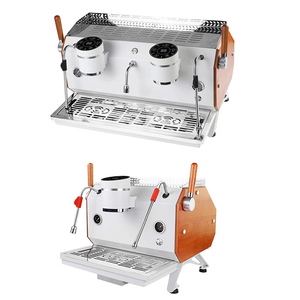 Machine à café expresso volumétrique <span class=keywords><strong>semi</strong></span>-automatique italienne à 2 groupes, 12 L, 4 chaudières, système de chauffage T3, tuyau en cuivre - Product Image 4