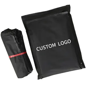 Bolsas Ziplock de plástico esmerilado para embalaje de ropa, color negro esmerilado, personalizado