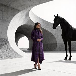 Abaya de Poliéster con Estampado Plisado, Elegante y de Lujo para Mujeres Musulmanas, con Tela de Alta Calidad, Venta al Por Mayor Personalizada - Product Image 2