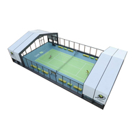 Tente de sport rétractable de haute qualité Abri de gymnastique extérieur personnalisé Véranda mobile pour les stades, les tribunaux et les zones d'entraînement