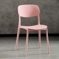 Chaise de bistrot de jardin en plastique à prix de gros, grande capacité de charge, pour café et hôtel