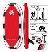 Planche de Sauvetage Gonflable de 175 cm pour Zones Aquatiques, Planche Flottante de Sauvetage Incendie, Radeau Gonflable pour Bateau Rapide, Dérive et Surf, Matériau DWF+PVC