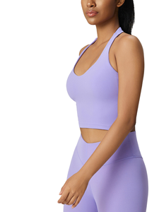 Soutien-gorge de yoga sans dos pour femmes avec séchage rapide et fonctions antichoc Nouveau design Faible MOQ Tops de course légers pour la salle de sport - Product Image 3