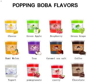 1.3kg di <span class=keywords><strong>perle</strong></span> di Boba di sapore Taiwan palla di succo di mirtillo istantaneo sapore Boba scoppiettante per i caffè del negozio di bevande da Dessert - Product Image 5