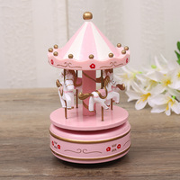 Creative merry go round boîte à musique huit tons boîte jouets pour enfants merry go round décorations pour la maison décorations de Noël