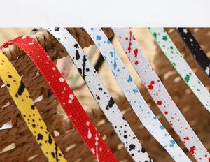 Cordones de Zapatos con Salpicadura de Pintura de Alta Calidad para Hombre <span class=keywords><strong>y</strong></span> Mujer Perfectos para <span class=keywords><strong>Dunk</strong></span> Zapatillas Negros Blancos - Product Image 3