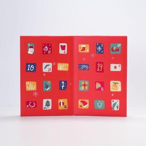 Recyclable personnalisé 6 <span class=keywords><strong>8</strong></span> 12 24 <span class=keywords><strong>jours</strong></span> de vide pour Cookie chocolat Noël jour calendrier de l'avent boîte - Product Image 1