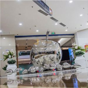 Escultura Arquitectónica de Acero Inoxidable, Fabricación Personalizada, Estilo Art Deco, Impermeable, Duradera, Multifuncional, Montaje en Suelo - Product Image 3