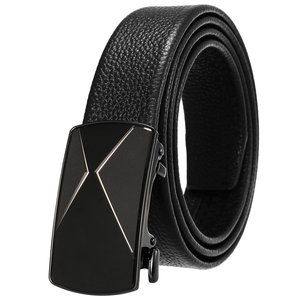 Cinturón automático de piel de vaca de primera capa para hombre con aleación para hebilla, diseño a la moda, venta al por mayor, - Product Image 2