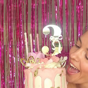 ของตกแต่งเค้กอะคริลิครูปตัวเลข 1-9 สีทอง สำหรับงานวันเกิด ของประดับตกแต่งเค้ก อุปกรณ์ตกแต่งสถานที่ - Product Image 2