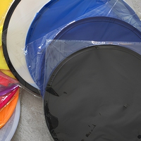 Éventail publicitaire personnalisé en nylon, éventail pliable rond, éventail frisbee, cadeau promotionnel pour les événements