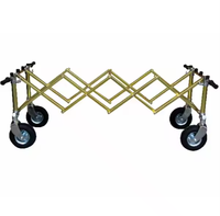 Chariot de transport funéraire en alliage d'aluminium de style européen à prix abordable, capacité de charge de 450 kg, designs personnalisables XH-5C
