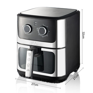 Friteuse à air électrique intelligente antiadhésive en acier inoxydable 1600W 6,5L avec fenêtre de visualisation – Offre Spéciale - Product Image 3