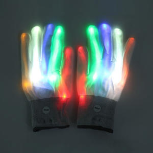 Gants lumineux LED pour adultes, colorés, pour Halloween, festivals et soirées, vente en gros - Product Image 5