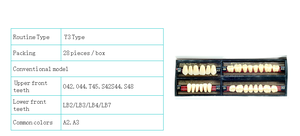 CE ISO Denti acrilici compositi per dentiere sintetiche denti artificiali per la vendita/dentiere denti finti acrilico apparecchiature dentali - Product Image 2