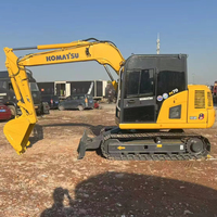 Pour Komatsu PC70, excavatrice de 7 tonnes, mini-chenille d'origine, moteur Komatsu japonais, 1 an, y compris pompe à moteur, boîte de vitesses, roulement
