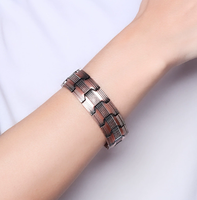 Bracelets sport magnétiques personnalisés en cuivre pur plaqué cuivre antique Accessoire de mode Cadeau unisexe de style tendance