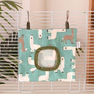 Bolsa de Alimentación para Conejos y Cobayas de Gran Capacidad, Ecológica, de Algodón Impermeable IPX5, Forma Cuadrada, con Estampado Animal - Product Image 5