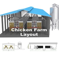 Jaula para Pollos Tipo A Automática de 3/4 Niveles, Galvanizada en Caliente, Anticorrosiva y de Larga Duración, para 10000 Aves