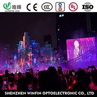 Écran LED extérieur pour événements scéniques, panneau d'affichage LED 500*500 P3.91, mur vidéo publicitaire, location d'écran