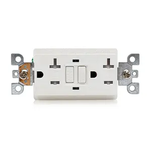 North america canada Panama 20a gfci socket outlet gfci receptacle with listed Self-Test tamper weather resistant