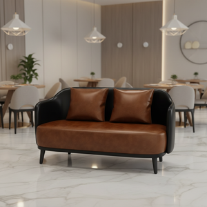 Ensemble de canapés en bois massif de luxe pour restaurant, mobilier commercial pour café, <span class=keywords><strong>bar</strong></span>, pub, salon, <span class=keywords><strong>espace</strong></span> repas - Product Image 4