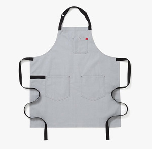 Tabliers de Chef Personnalisables avec Logo – Tablier Unisexe sans Manches à Boutons pour Cuisine, Hôtel, Bar, Personnel de Restaurant – 100% Coton Toile - Product Image 6