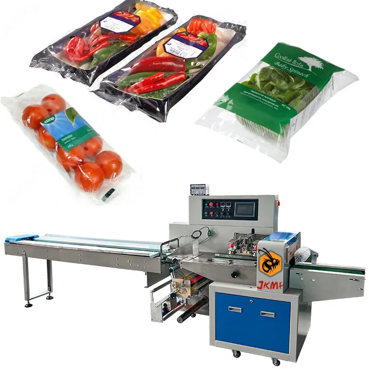Multifunktion ale automatische Lebensmittelfluss-Verpackungs maschine für Salat verpackungs maschine Obst-und Gemüse verpackungs maschine