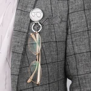 Großhandel für Geschenke <span class=keywords><strong>Promotion</strong></span> Sublimation Blank Metall Kleiderbügel Brosche Brillen Kleiderbügel - Product Image 1