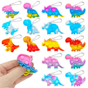 Hot Kids Porte-clés Soulagement Du Stress Silicone Mini <span class=keywords><strong>Dinosaure</strong></span> Fidget <span class=keywords><strong>Pop</strong></span> Push <span class=keywords><strong>Pop</strong></span> Bubble Itting Fidget Jouet Porte-clés <span class=keywords><strong>Dinosaure</strong></span> Popper Jouet - Product Image 2