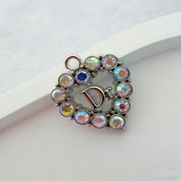 Pendentifs et breloques de sacs de créateurs en gros, forme cœur, accessoires de sac à main DIY, alliage plaqué or, sans nickel, style mode et luxe