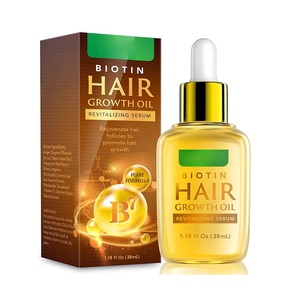 Mencegah rambut rontok dan membantu rambut lebih tebal, lebih kuat, perawatan rambut panjang Serum pertumbuhan rambut <span class=keywords><strong>Biotin</strong></span> minyak penumbuh rambut - Product Image 1