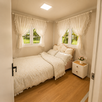 Maison conteneur de luxe extensible de 40 pieds, pliable, préfabriquée en acier, avec salle de bain et cuisine, logement temporaire, hôtel moderne