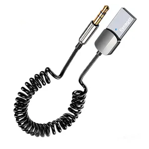 Essager adaptador receptor sem fio, entrada aux, B-T 5.0, viva-voz, alto-falante de carro, 3.5mm, para carro, transmissor bt