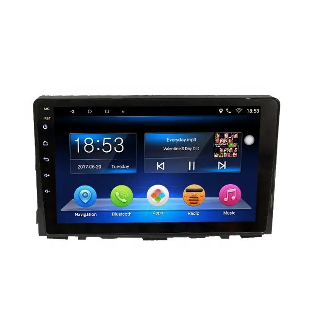 Android 10 full touch screen car sound system for KIA rio 2018 9inch gps BT mirror link AM FM USB