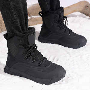 Botas de Nieve Impermeables con Forro Polar para Hombre, Estilo 2025, Botas de Invierno Cálidas y Gruesas de Algodón para Exteriores, para Comercio Electrónico Transfronterizo - Product Image 4