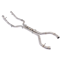 Système d'échappement intermédiaire de type H OEM pour Mercedes-Benz SL63 AMG R231 5.5L V8 M157 en acier inoxydable 304, avec collecteur d'échappement direct isolé
