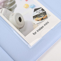Álbum de Fotos Mini de PVC con 64 Bolsillos para Fujifilm Instax Mini 7s/8/9/11/25/90/Liplay/Film