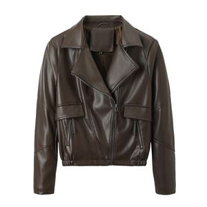 Cappotto <span class=keywords><strong>Trench</strong></span> Vintage in <span class=keywords><strong>Ecopelle</strong></span> da Donna Lin con Fodera in Seta e Funzione Anti-Piega, Blazer <span class=keywords><strong>Nero</strong></span> - Product Image 1