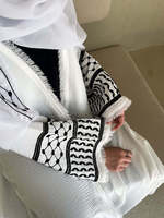 Dernier Dubaï Moyen-Orient Turquie Dubaï Cardigan à franges brodé exquis Robe ouverte Abaya palestinienne Kuffiyah Abaya