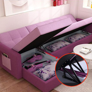 Triangular <b>Spring</b> <b>Hinge</b> Furniture Support Frame For Sofa Storage Box Multi Angle Lift Mechanism Surface Mount Iron Hardware - Product Image 2