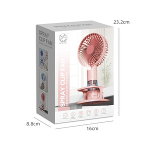 Portable Spray Clip <b>Fan</b> 3-Speed Rechargeable <b>USB</b> <b>Mini</b> <b>Fan</b> For Outdoor Use - Product Image 5