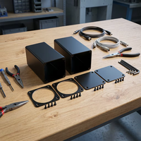 Boîtier IIoT usiné CNC professionnel en acier inoxydable et alliage d'aluminium 6063 anodisé, sur mesure, plusieurs tailles