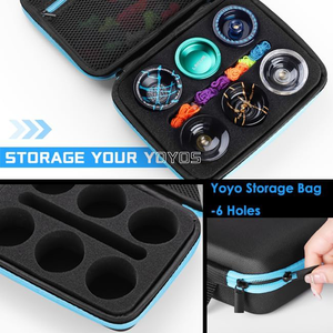 Sac de rangement <span class=keywords><strong>Yoyo</strong></span> Ball, étui <span class=keywords><strong>Yoyo</strong></span> professionnel avec double fermeture éclair, sac de transport Yo-Yo - Product Image 4