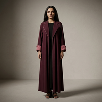 Robe élégante pour femmes, robe ample décontractée pour l'automne et l'hiver, Abaya Dubaï Arabie Saoudite, vêtements musulmans de luxe, grande taille