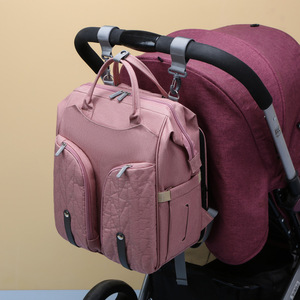 Bolsa de Pañales Estilo Coreano, Mochila de Gran Capacidad para Bebé, Impermeable, Minimalista, de Tela Afelpada, Plegable para Mamás - Product Image 2
