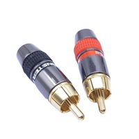 Connettori RCA Femmina Placcati Oro di Alta Qualità, Spina a Banana 1P per Cavi RCA, Contatto in Rame Maschio/Femmina - Vendita Calda
