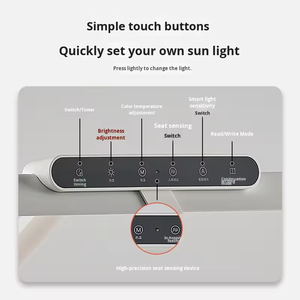 Aluminium Koepel LED Bureaulamp Touch Control 4100K Neutraal Wit Licht Ecologisch Eenvoudig Draadloos DC Ontwerp Verstelbaar Kinderen - Product Image 5